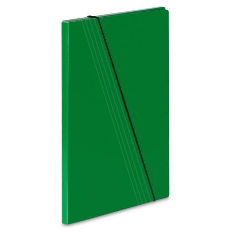 Teczka VauPe A4/1cm 1A z gumką, Zielona